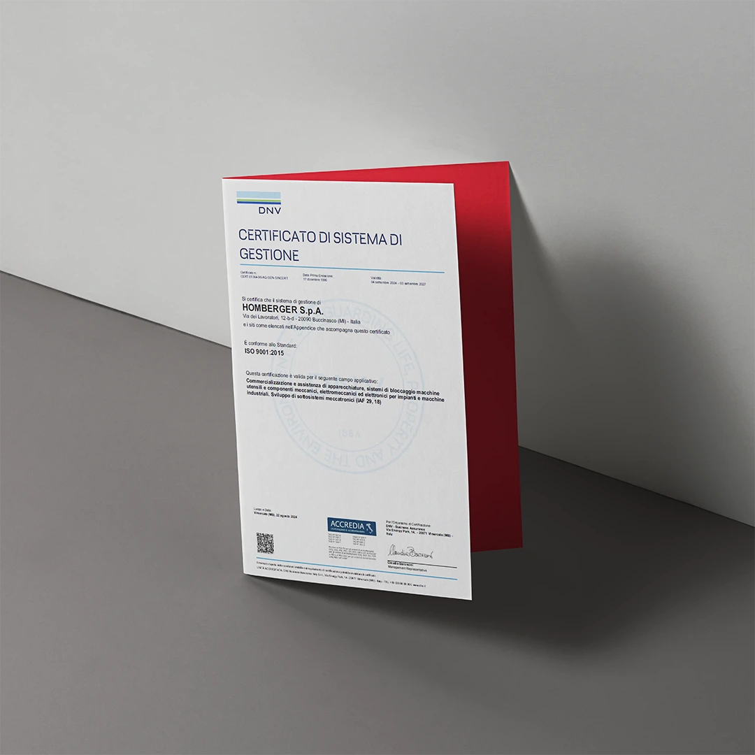homberger certificato sistema gestione