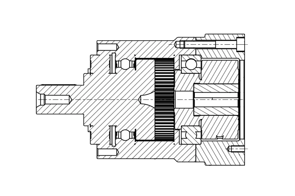 RIDUTTORI EPICICLOIDALI EPG CAD, sezione
