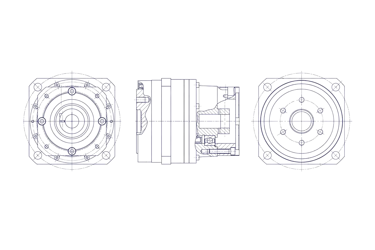 RIDUTTORI EPICICLOIDALI IB CAD, sezione